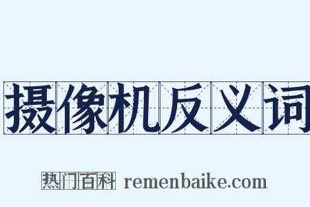 摄像机反义词是什么意思的图片